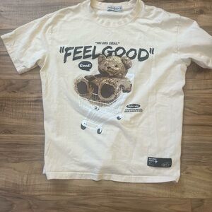 Aelfric Eden Cream 'Feel Good' Teddy Bear Kids T-Shirt